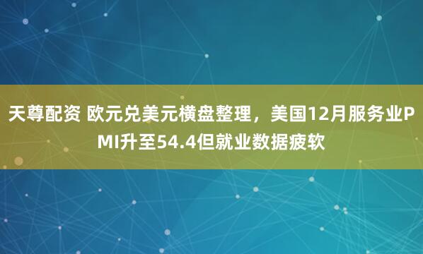 天尊配资 欧元兑美元横盘整理，美国12月服务业PMI升至54.4但就业数据疲软